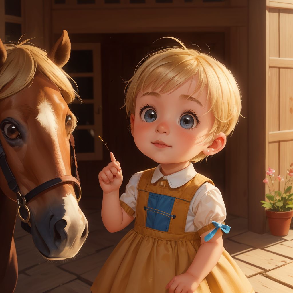 Bonnie rides a horse