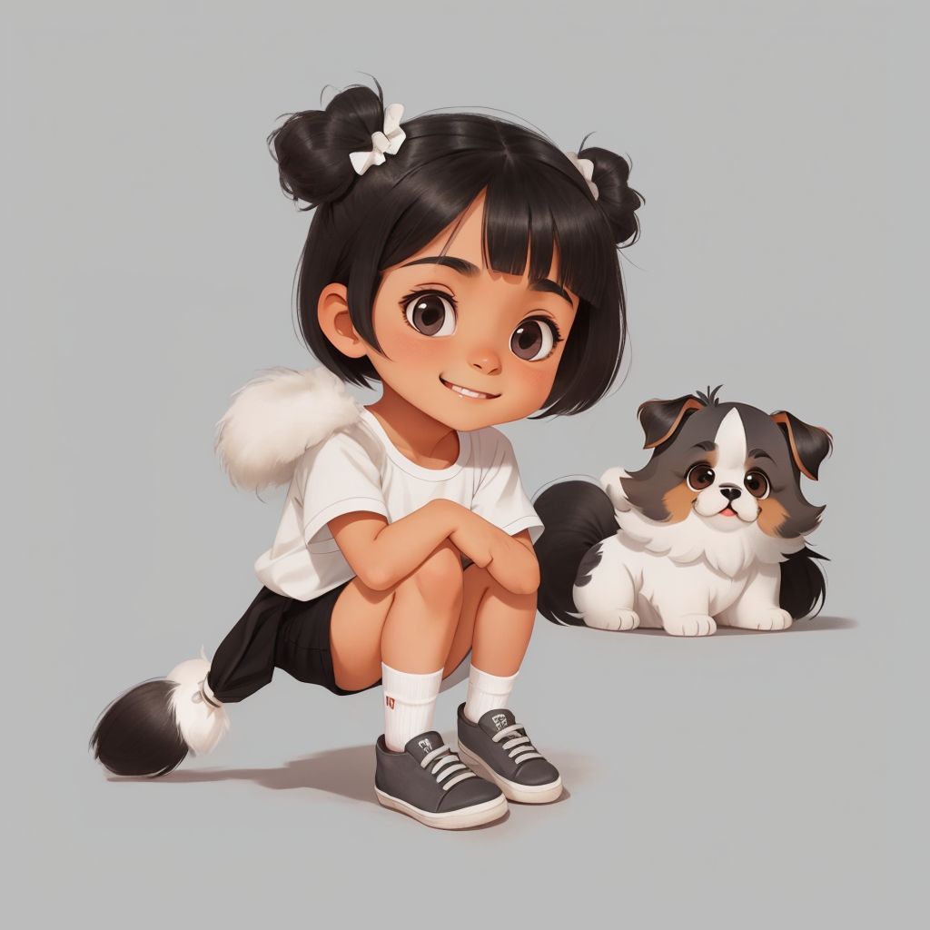 Lily and Snowball at the Park