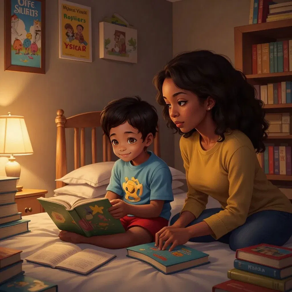 Oliver learns to read