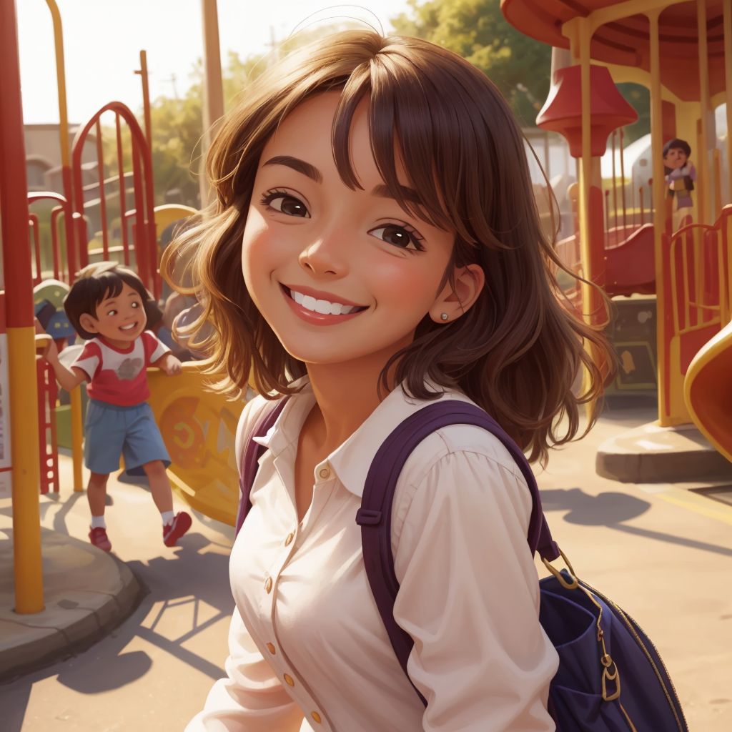 Samantha and her new friends 