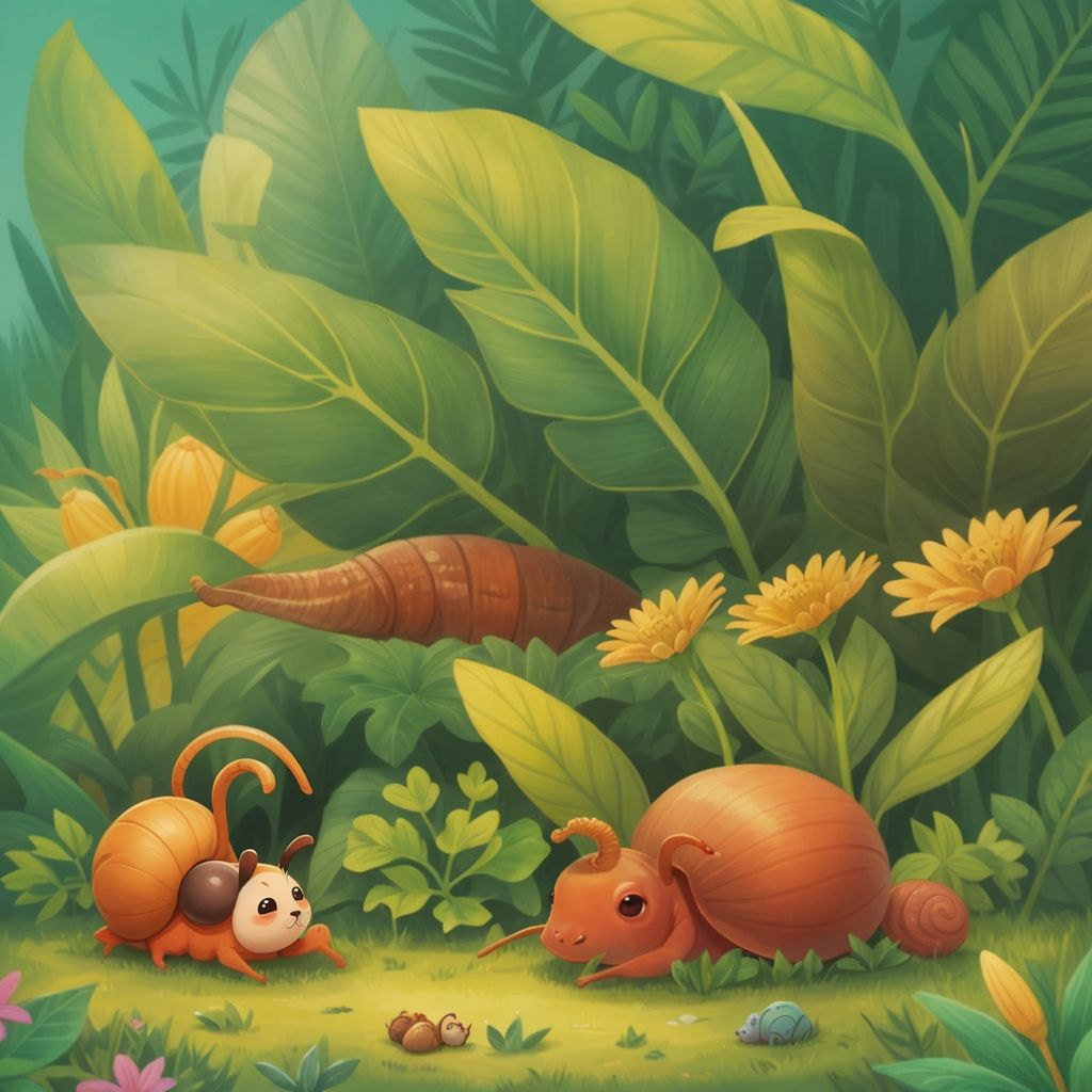 The snail and the ant.